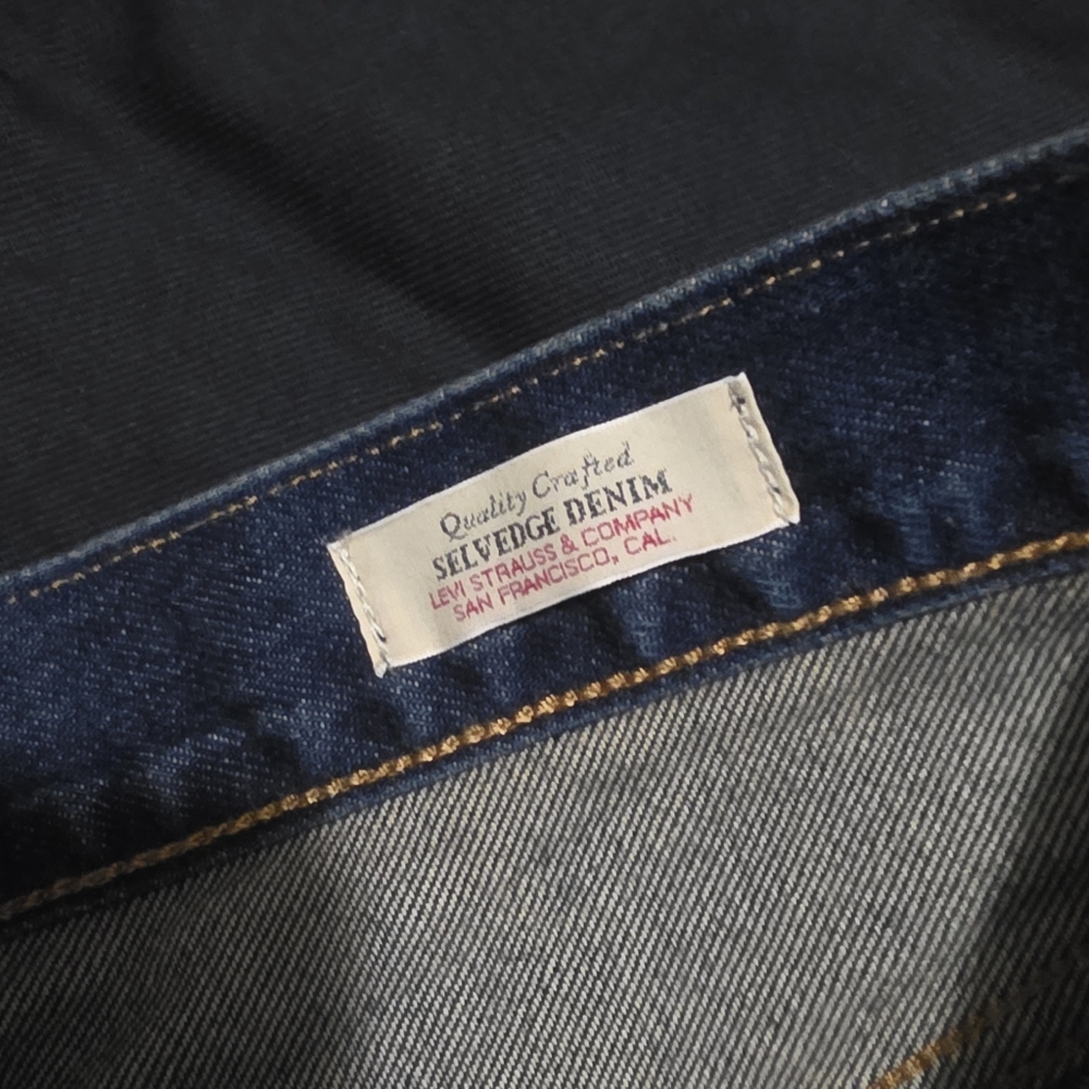 Levis Womens 501 '90s Selvedge Jeans Dark Wash Size 34 X 30 NWT - Picture 7 of 10